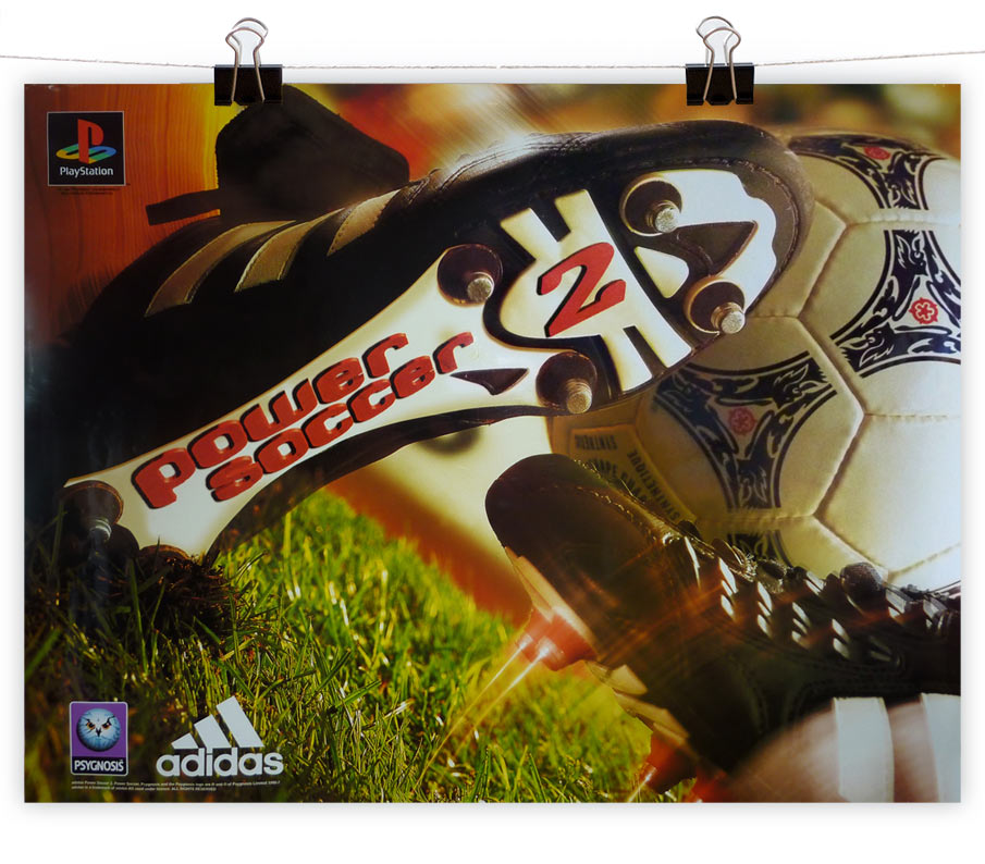 adverts for Sony adidas power soccer 2